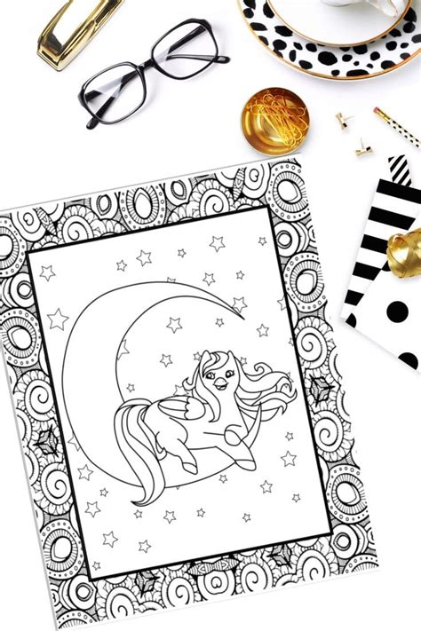 Printable Unicorn Colouring Pages - Fun Happy Home