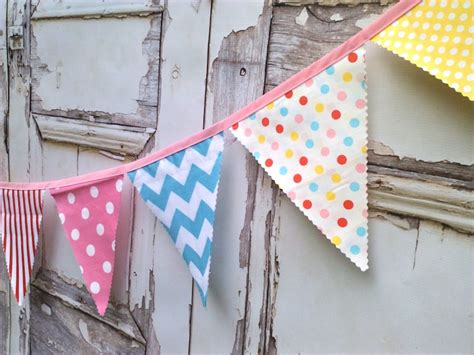 Fabric Bunting Flags Party Pennant Banner Buntings Banner Etsy