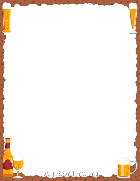 Beer Border Clip Art Page Border And Vector Graphics