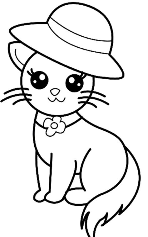These days, i suggest cute coloring pages of animals as cartoons for you, this post is related with hot air balloon coloring page printable. cute-animal-cat-cartoon-coloring-pages