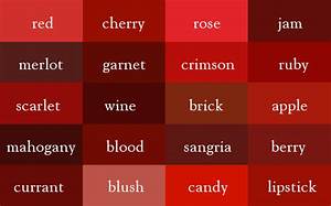 It 39 S Quot Wine Quot Not Dark Red Here Are The Correct Names Of All Color Shades