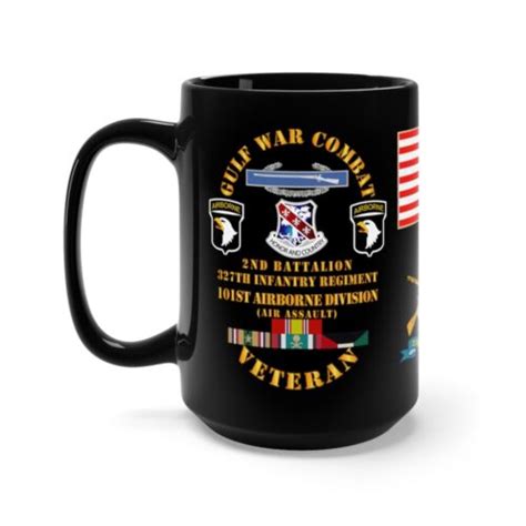 Black Mug 15oz 2nd Battalion 327th Infantry Regiment 101st Airborne