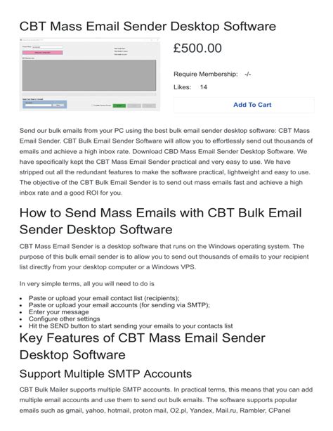 Send Bulk Emails With Cbt Mass Email Sender