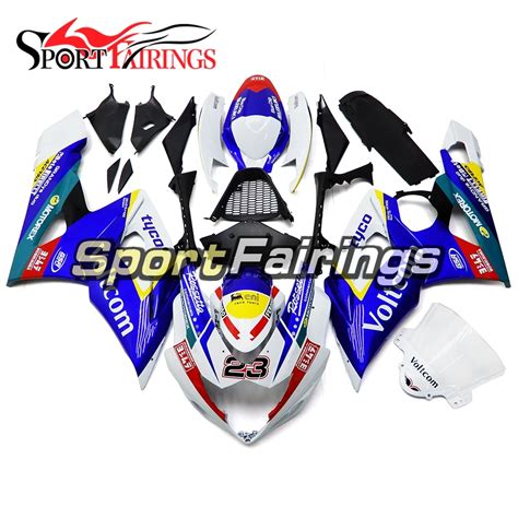 Blue Yellow Injection Abs Motorcycle Fairing Kits For Suzuki Gsxr1000
