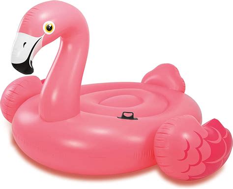 Intex Giant Inflatable Ride On 86 Inch Mega Flamingo Island Pool Float Toys And Games