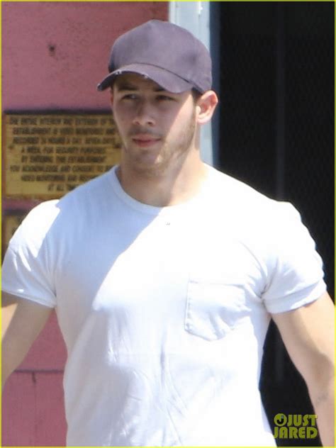 nick jonas flaunts his bulging arm muscles post workout photo 1108007 photo gallery just
