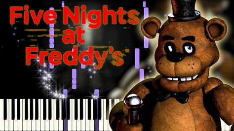 Five Nights At Freddys Main Theme Fnaf Piano Tutorial