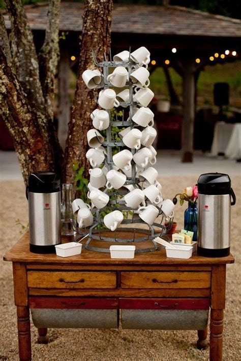 Outdoor Coffee Station For Rustic Wedding Ideas Coffee Wedding
