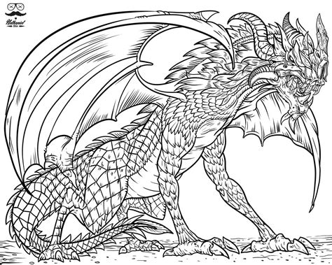 We have given a realistic dragon coloring pages in printable format to download for free. Pin on Fantasy coloring pages