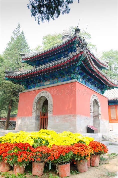 North Imperial Tablet Pavilion Dajuesi Temple Beijing China Stock