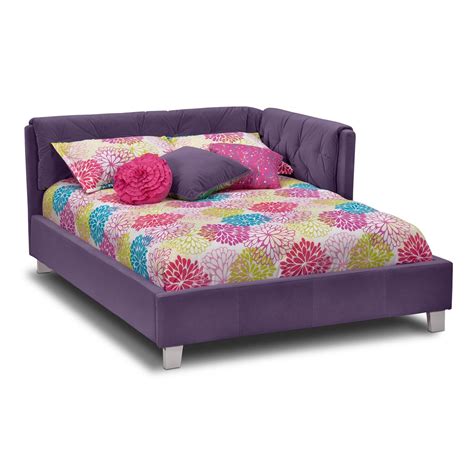 Jordan Full Corner Bed Purple Value City Furniture