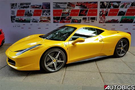 Yellow Ferrari 458 Italia In Mumbai Autobics