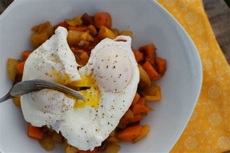 Sunrise Breakfast Hash With Poached Eggs Oven Love