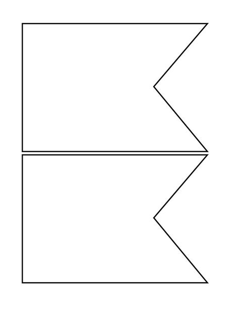 Students can use this template to design the pennant according to a college of interest. Printable Pennant Banner Template | Banderitas decorativas ...