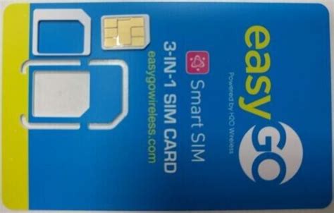 New Prepaid Oem Easygo Triple Cut Sim H2o Wireless Sim Card 3 In 1 Sim