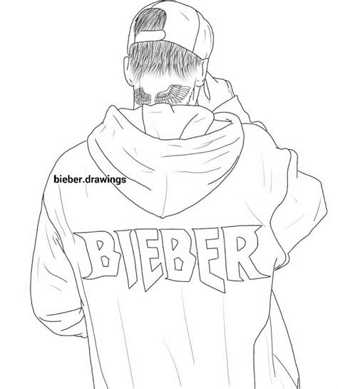 Justin Bieber Tattoo Sketch