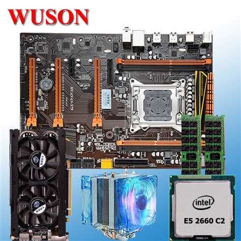 New Arrival Huanan Deluxe X79 Motherboard Processor Xeon E5 2660 C2