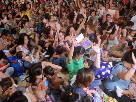 Hundreds Of Women Participate In A Mass Breastfeeding Event In Manila To Mark The Start Of World