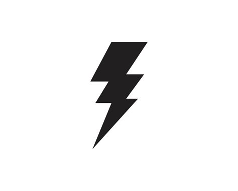 Flash Thunderbolt Template Vector Icon Illustration Vector 579918
