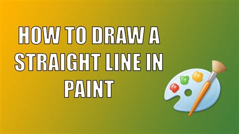 How To Draw A Straight Line In Paint Easiest Way Tutorial
