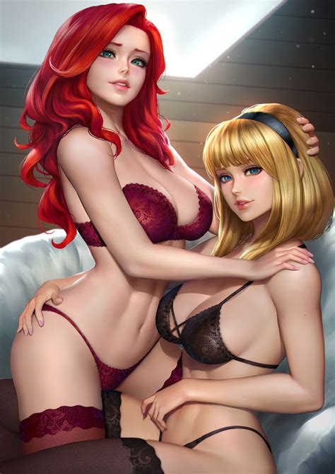 Gwen Stacy And Mary Jane Watson Marvel And More Drawn By Neoartcore