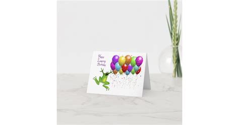 Leap Year Happy Birthday Card Zazzle