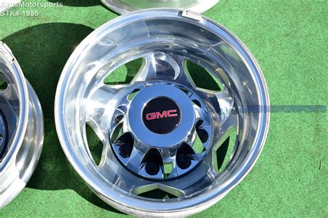 17 Gmc Sierra Denali 3500 Oem Dually Alloy Wheels Chevy Silverado 2016