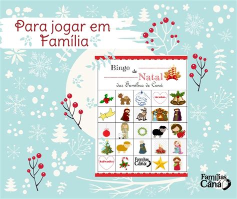Bingo De Natal Das Famílias De Caná Famílias De Caná