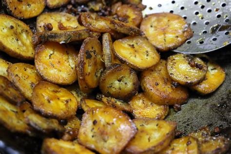Finally, serve raw banana fry / vazhakkai fry with hot steamed rice as a side dish with rasam. Raw Banana Fry (Vazhakkai Fry) | Cook Click N Devour!!!