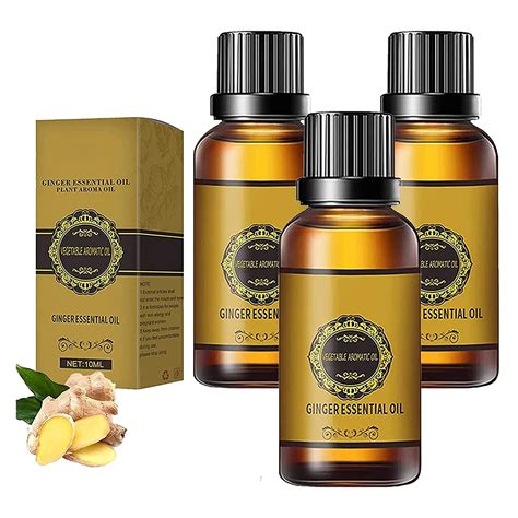 Free Shipping Eelhoe Essential Oil Natural Ginger Oil Lymphatic