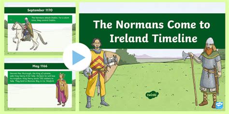 Normans In Ireland Powerpoint Medieval Ireland Timeline