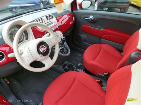 2012 Fiat 500 Pop Interior Color Photos