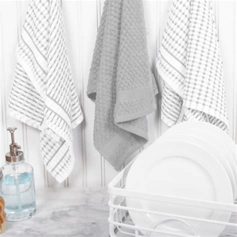 Everyday Living Kitchen Towel Silver 3 Pk Kroger