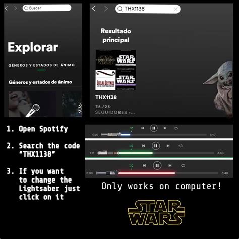 How To Turn Your Spotify Into A Lightsaber Star Wars Animo Changos