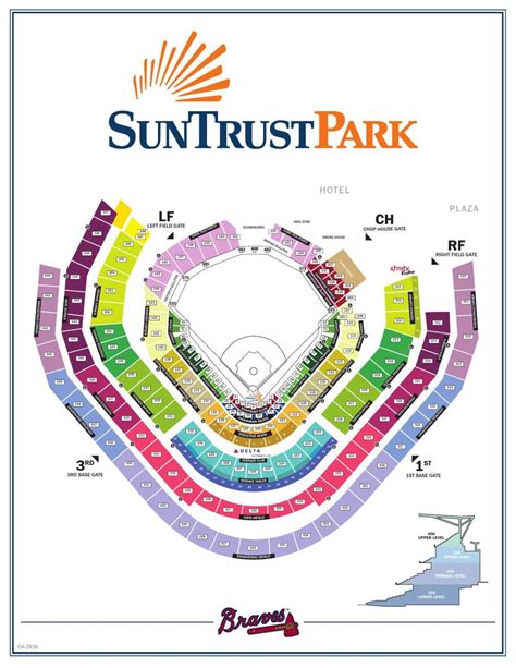 Suntrust Park Seating Chart Layoutpdf
