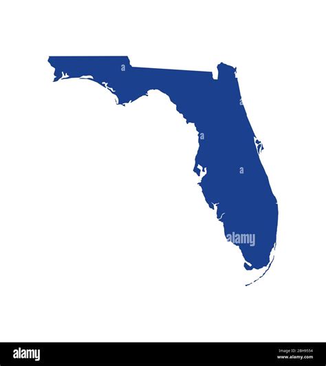 Mapa Del Estado De Florida Ilustración De Diseño Vectorial Imagen
