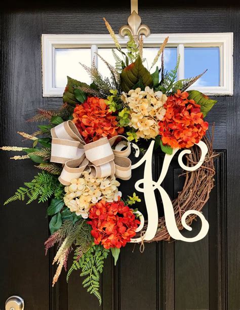 valery madelyn 24 inch fall wreath for front door harvest thanksgiving wreath with white