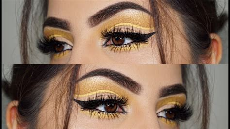 Yellow Summer Cut Crease Eye Look Shara Kamal Youtube
