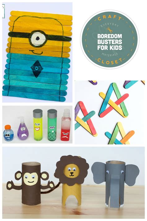 25 Crafts And Activities For Kids Using Everyday Materials