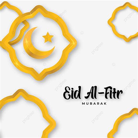 Eid Al Fitr Vector Hd Images Template Text Eid Al Fitr With Golden