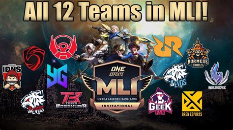 Mobile Legends All 12 Teams In One Esports Mlbb Invitational Youtube