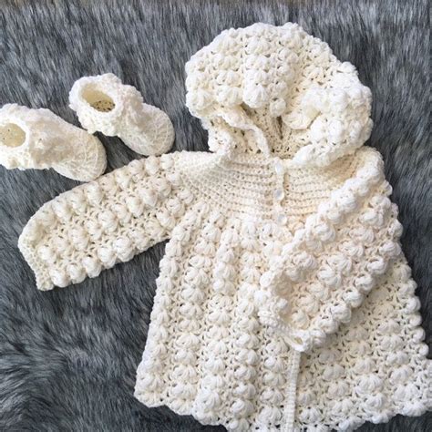 Instant Download Crochet Baby Hooded Sweater Jacket Pattern Etsy