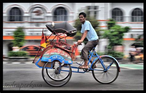 Most Visited Places In Yogyakarta Pedicab The Becak Bicycle