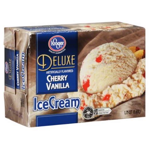 Kroger Deluxe Cherry Vanilla Ice Cream Fl Oz King Soopers