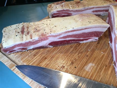 Homemade Cured And Cold Smoked Bacon Rfood