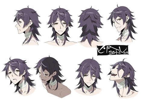 Kurokite Kiznaiver Character Head Profile Anime Reference Sheets Character Settei