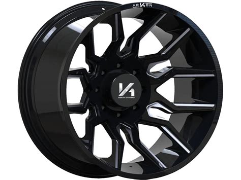 Arkon Off Road Arkon Off Road Milled Gloss Black Roosevelt Wheel Sku