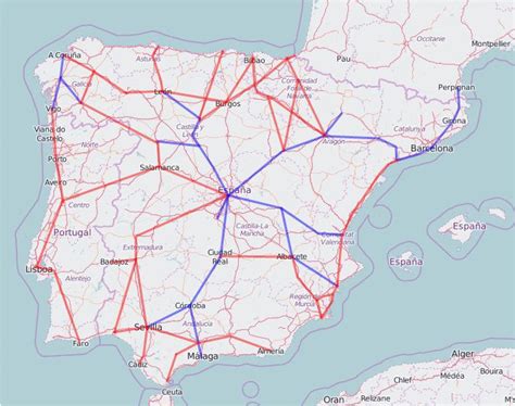 Spain Rail Network Map Secretmuseum