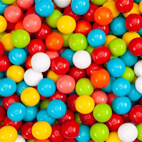 25 Mm 1” Fruit Shake Gumballs 25 Lb Assorted Flavors Bubble Gum