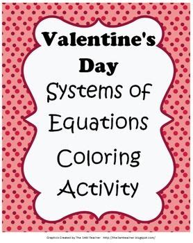 Some of the worksheets displayed are gina wilson graphing vs substitution, pre algebra solving systems by substitution work, click here to access this book, gina wilson systems of equations maze 2016 answer key, 4x 6y 4 x 6 2y, systems of equations substitution, systems of equations. Systems of Linear Equations Valentine's Day Coloring Page ...
